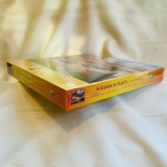 Jigsaw Puzzle A Season of Plenty 1000 Pc 20” X 27” SunsOut NEW SEALED Made in US - Picture 5 of 6